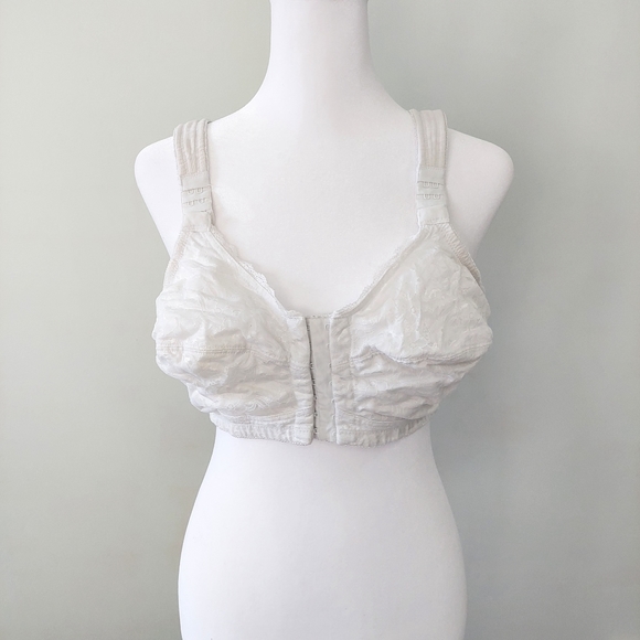 Comfort Choice bra 38D front closure non wired non padded adjustable straps - Picture 1 of 13